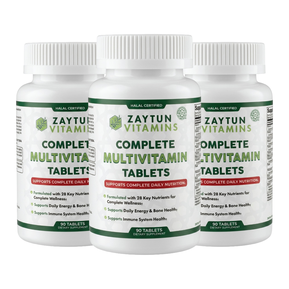 Halal Multivitamin Tablets (3Pack)