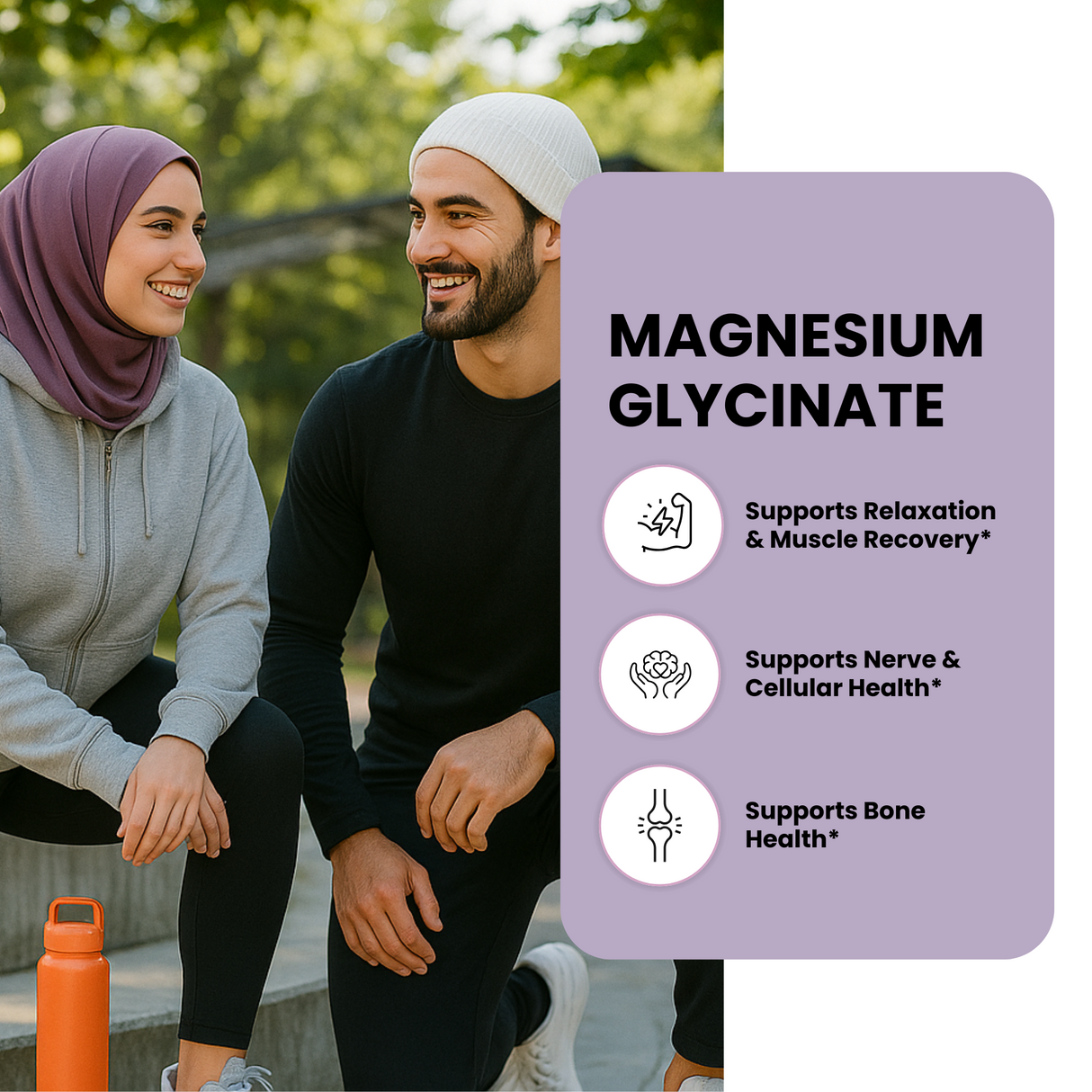 Halal Magnesium Glycinate Tablets (3-Pack)