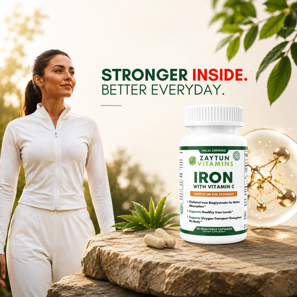 Halal Iron Capsules with Vitamin C