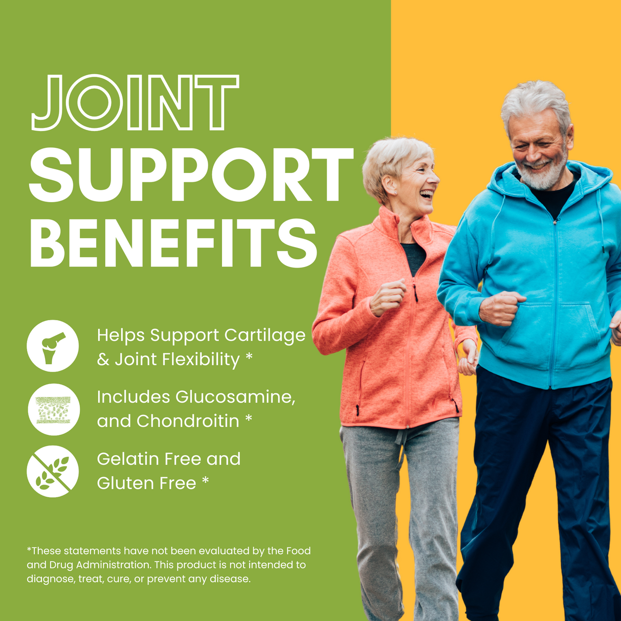 Halal Joint Support with Glucosamine + Turmeric + MSM Tablets (3-Pack)
