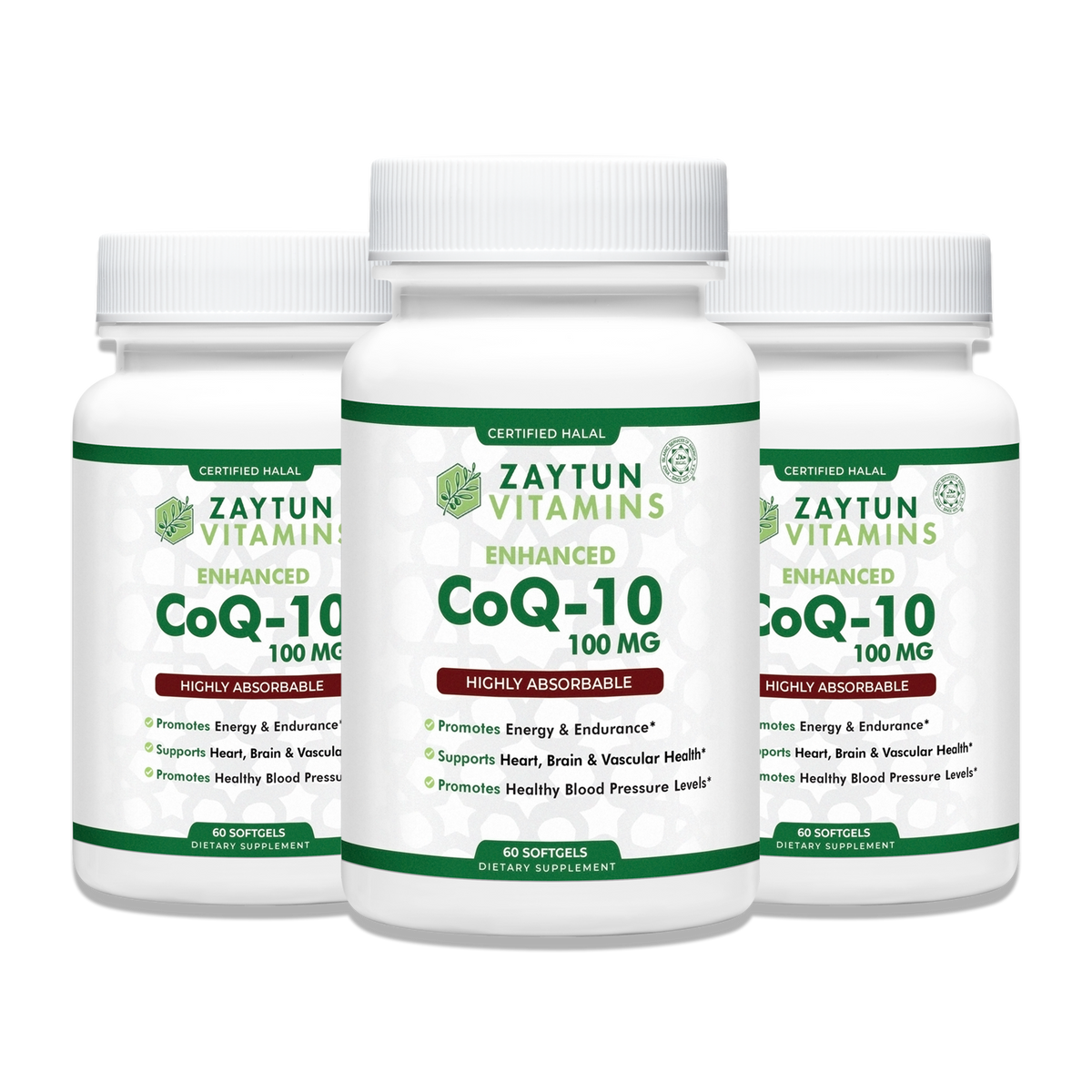 tenten vitamin halal or not Halal CoQ-10 100mg (3-Pack), Supports Cognitive Health – Zaytun Vitamins