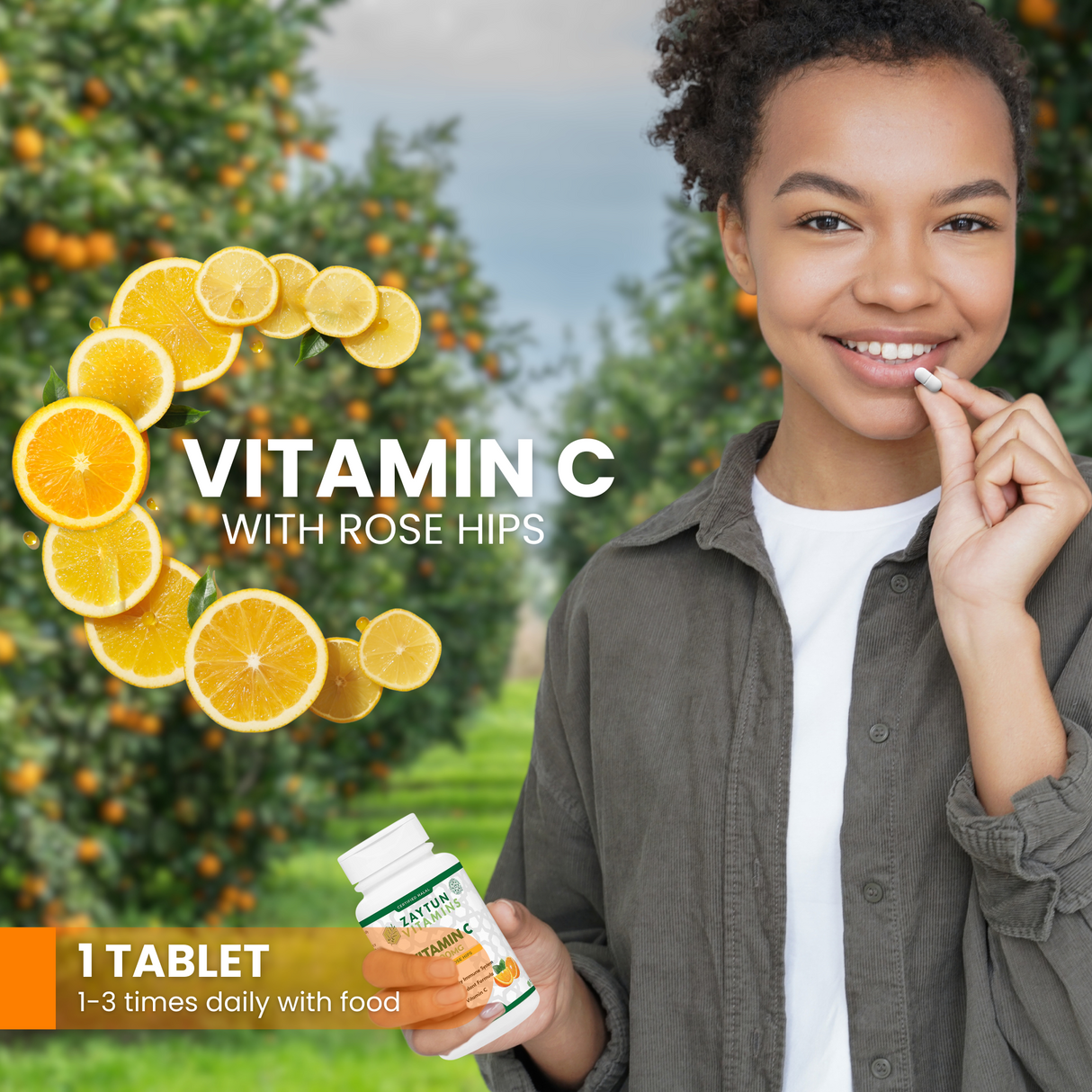 Halal Vitamin C 500mg Tablets (3-Pack)