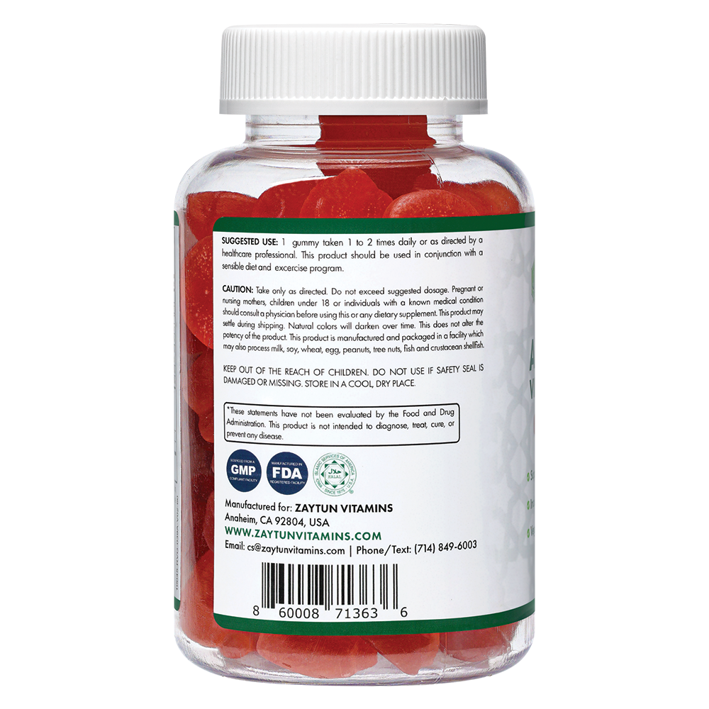 Halal Apple Cider Vinegar Gummies (3Pack), Supports Healthy Digestion