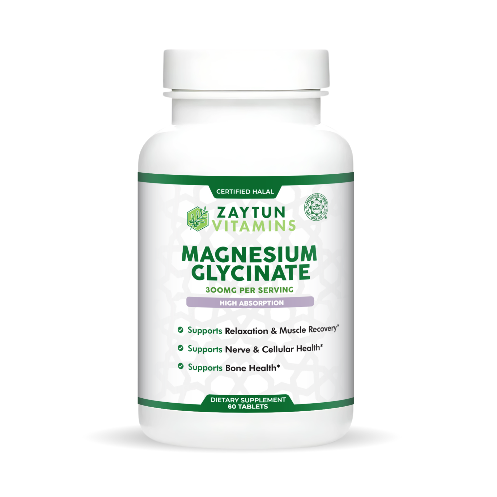 Zaytun Vitamins Halal Magnesium Tablets - Certified Halal, Made in USA Zaytun Vitamins Halal Magnesium Tablets - Certified Halal, Made in USA
