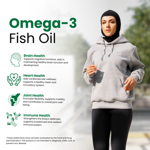 Halal Fish Oil Omega-3 (Halal Gelatin) Softgels