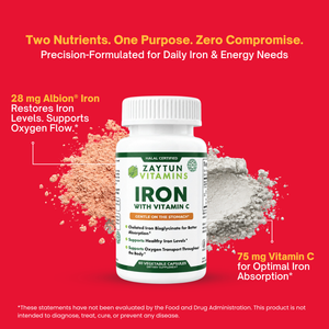Halal Iron + Vitamin C Capsules (3Pack)