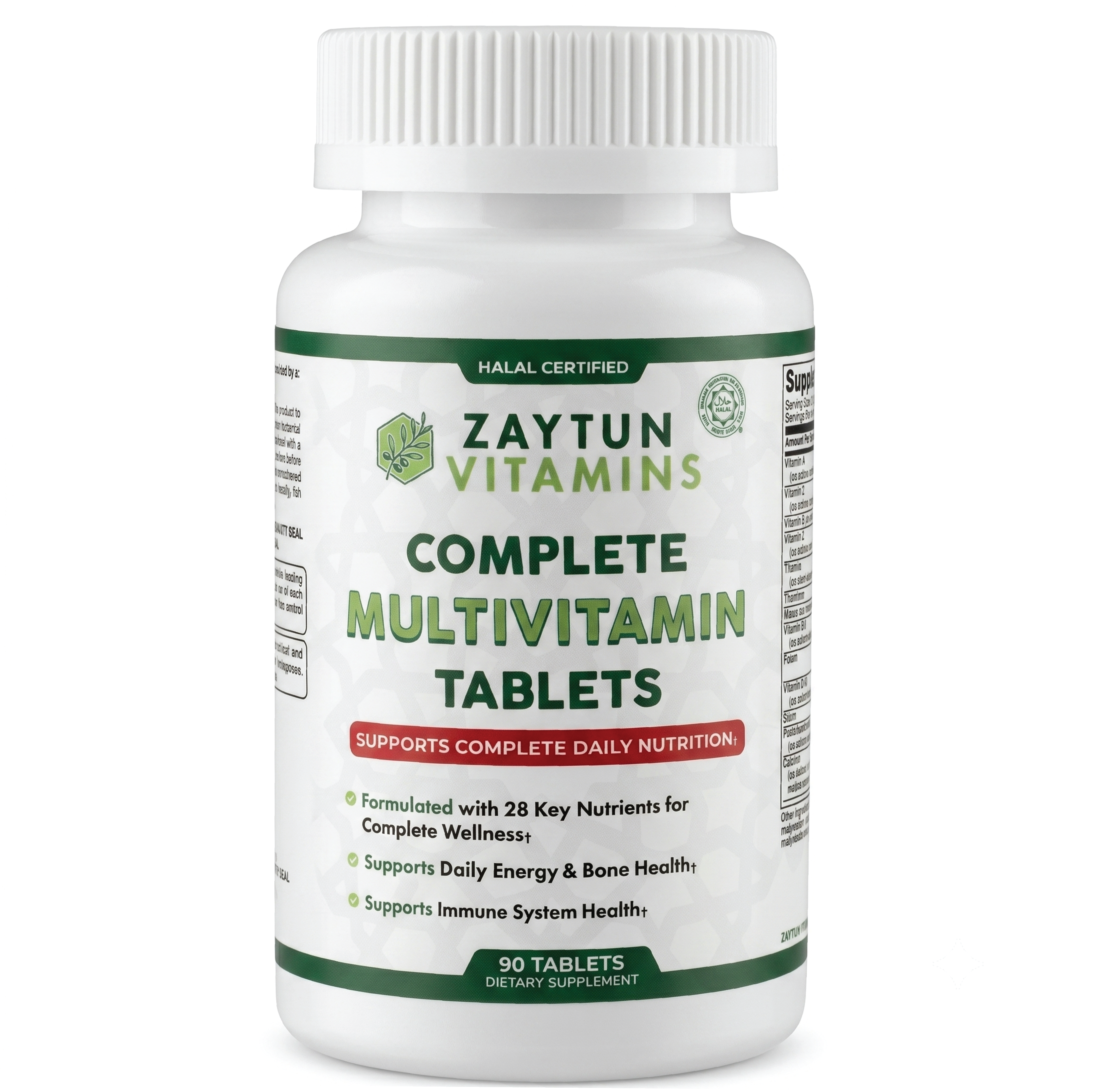 Halal Multivitamin Tablets for Women & Men | Made in USA – Zaytun