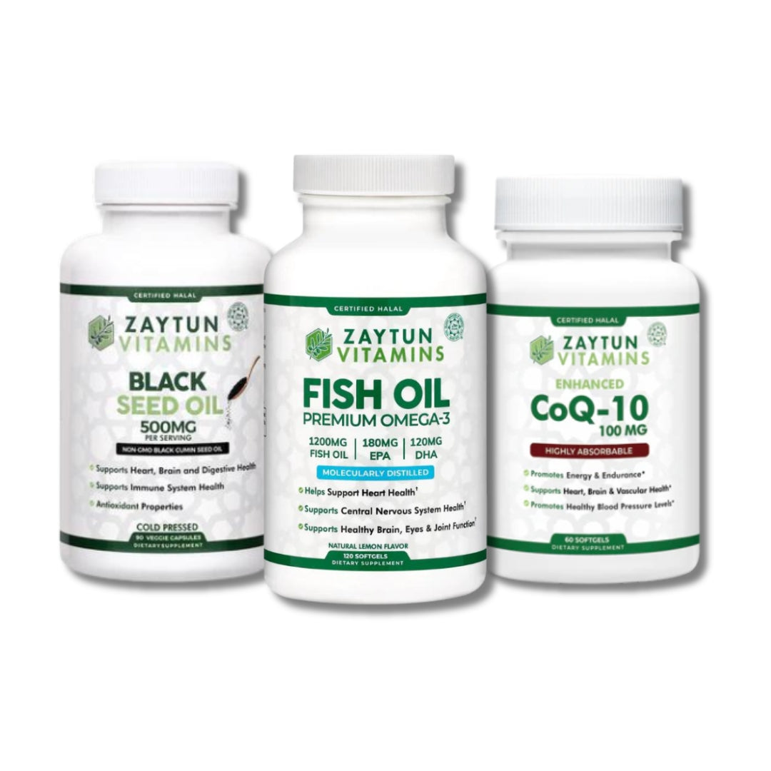Fish Oil + Black Seed Oil + CoQ-10 Bundle
