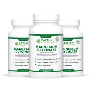 Halal Magnesium Glycinate Tablets (3-Pack)