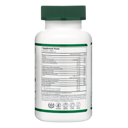 Halal Prenatal + DHA Multivitamin Softgels