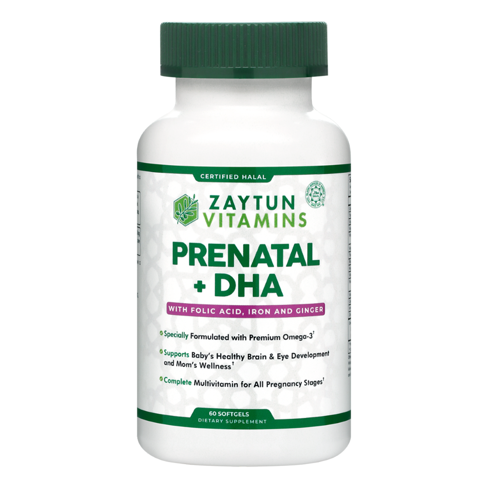 Halal Prenatal + DHA Multivitamin Softgels