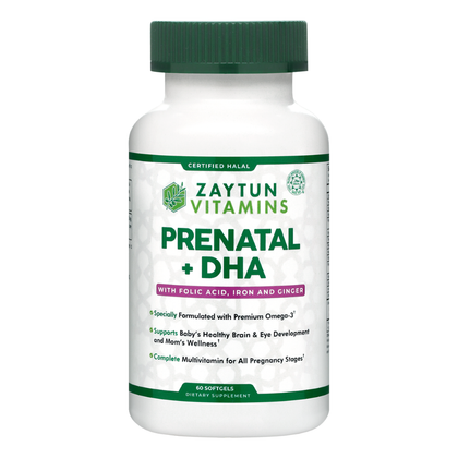 Halal Prenatal + DHA Multivitamin Softgels