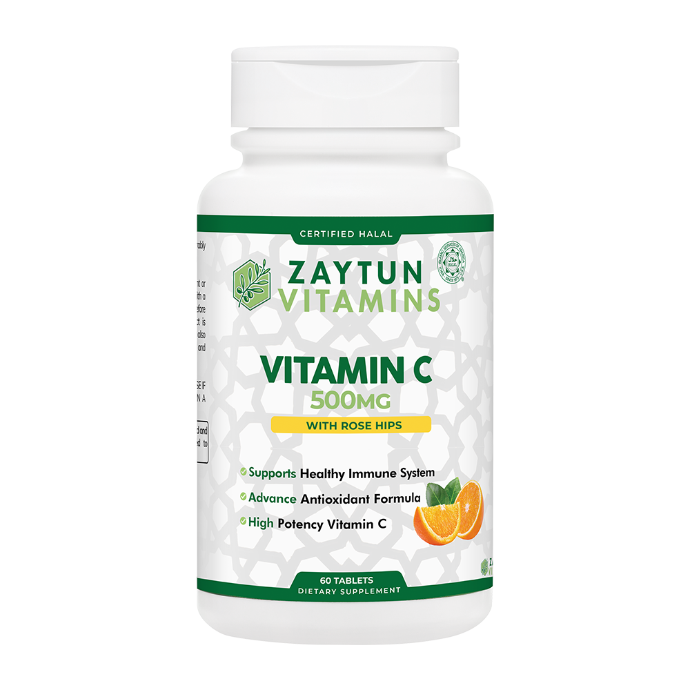 Halal Vitamin C 500mg Tablets