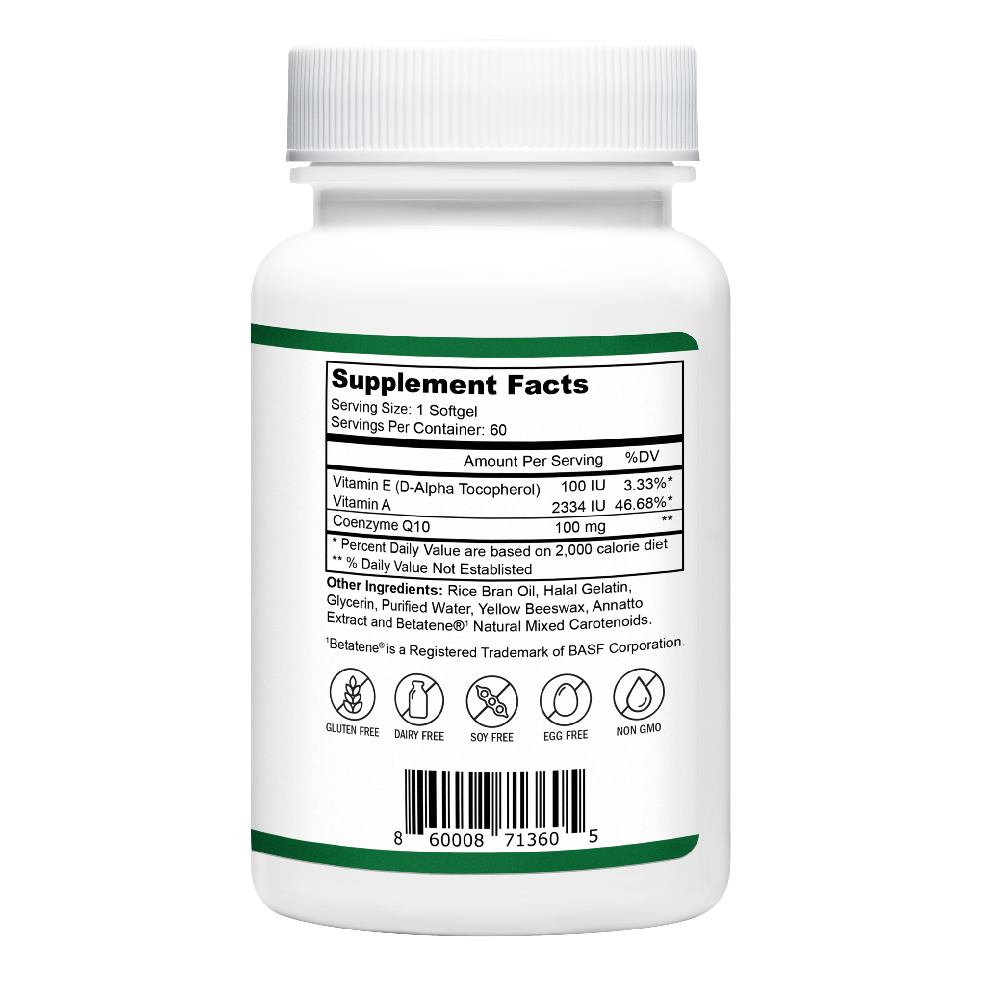 Halal CoQ 10 Softgels